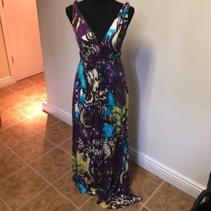 Marty M Tropical Maxi Dress